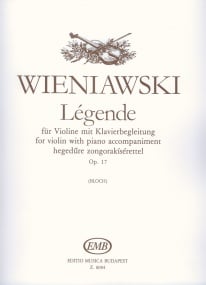Wieniawski: Legende for Violin published by Edition Musica Budapest