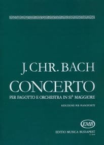 J C Bach: Concerto in Bb for Bassoon published by EMB