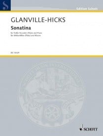Glanville-Hicks: Sonatina for Treble Recorder published by Schott