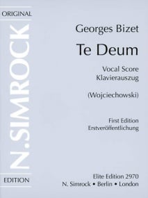 Bizet: Te Deum published by Simrock - Vocal Score