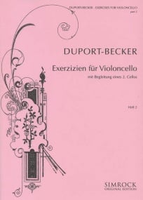 Duport: 21 Exercises for Cello Part 2 published by Simrock