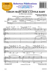 Neaum: Virgin Mary Had A Baby Boy SSAA published by Roberton