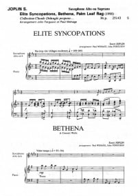 Joplin: Elite Syncopations/Bethena/Palm Leaf Rag for Saxophone published by Lemoine