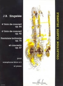 Singelee: Four Pieces de Concert for Tenor Saxophone published by Lemoine