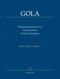 Gola: Violin Technique Volume 1 published by Barenreiter