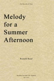 Read: Melody for a Summer Afternoon for Treble Recorder published by Broadbent & Dunn