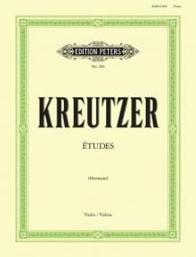 Kreutzer: 42 Etudes for Violin published by Peters Edition