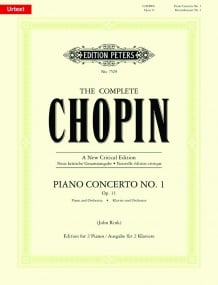 Chopin: Piano Concerto No 1 in E Minor published by Peters Urtext