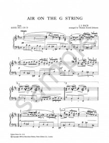 Bach: Air on the G String for Piano published by Peters