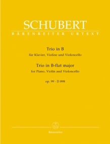 Schubert: Piano Trio in Bb D898 published by Barenreiter