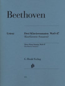 Beethoven: 3 Piano Sonatas [Kurfrsten] WoO 47 for Piano published by Henle