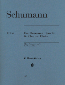 Schumann: 3 Romances Opus 94 for Oboe published by Henle Urtext