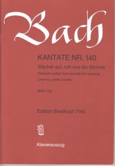 Bach: Cantata 140 (Wachet auf) published by Breitkopf - Vocal Score