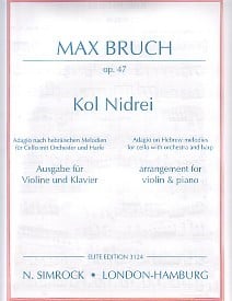 Bruch: Kol Nidrei for Violin published by Simrock
