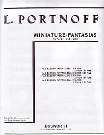 Portnoff: Russian Fantasia No.2 In D Minor for Violin published by Bosworth