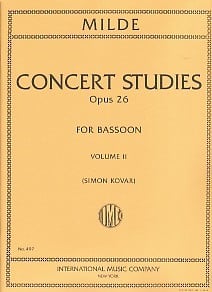 Milde: 50 Concert Studies Opus 26 Volume 2 for Bassoon published by IMC