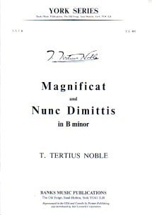 Noble: Magnificat and Nunc Dimittis in B Minor SATB published by Banks