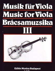 Music for Viola Book 3 published by Edition Musica Budapest