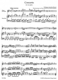 Mozart: Concerto No 1 in G K313  Andante in C for Flute published by Barenreiter