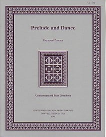 Premru: Prelude and Dance for Bass Trombone published by Mowhawk