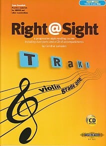Right @ Sight Grade 1 - Violin published by Peters (Book & CD)