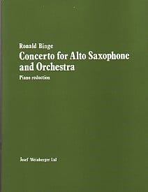 Binge: Concerto for Alto Saxophone published by Josef Weinberger