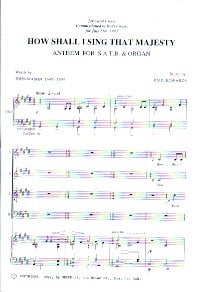 Edwards: How Shall I Sing that Majesty SATB published by Fagus
