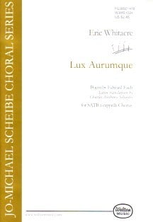 Whitacre: Lux Aurumque SATB published by Walton
