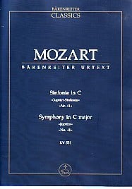 Mozart: Symphony No.41 in C Major K551 'Jupiter' (Study Score) published by Barenreiter