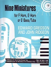 Gregson: 9 Miniatures for Tuba (Bass Clef) published by Brasswind