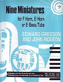 9 Miniatures Bass Clef by Gregson for Tuba published by Brass Wind Publications (Brasswind)