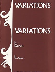 Burness: Variations for Bassoon published by Paterson