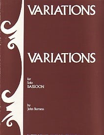 Variations by Burness for Bassoon published by Paterson