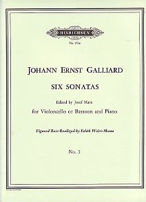 Galliard: Sonata No 5  for Bassoon published by Hinrichsen