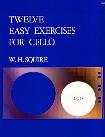 Squire: 12 Easy Exercises Opus 18 for Cello published by Stainer and Bell