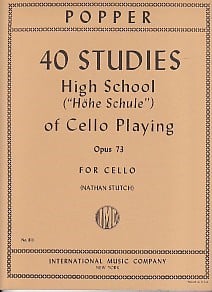 Popper: 40 Studies High School Opus 73 for Cello published by IMC