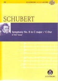 Schubert: Unfinished Symphony (No. 8) (Study Score + CD) Eulenburg