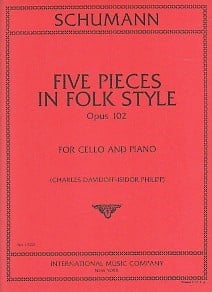 Schumann: 5 Pieces in Folk Style Opus 102 for Cello published by IMC