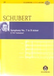 Schubert: Symphony Number 7 (Unfinished in B Minor) (Study Score + CD) published by Eulenburg