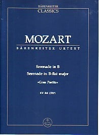 Mozart: Gran Partita (Serende) K361 (Study Score) published by Barenreiter
