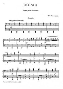 Mussorgsky: Gopak for Piano Duet published by Edwin Ashdown