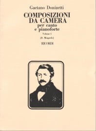 Donizetti: Composizioni Da Camera Volume 1 published by Ricordi