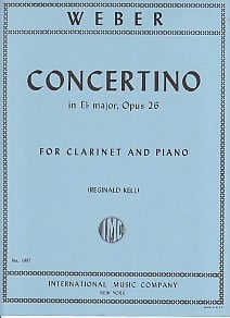 Weber: Concertino in Eb Opus 26 for Clarinet published by IMC