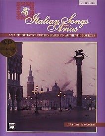 26 Italian Songs and Arias - Medium/High published by Alfred (Book & CD)