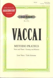Vaccai: Metodo Pratico - Low Voice published by Peters Edition (Book & CD)