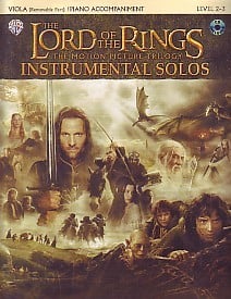 Lord of the Rings Instrumental Solos - Viola published by Warner (Book & CD)