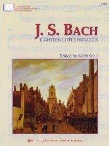 Bach: 18 Little Preludes for Piano published by Kjos