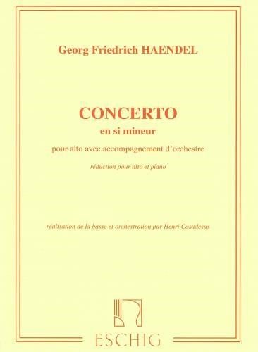 Handel: Concerto in B Minor for Viola published by Eschig