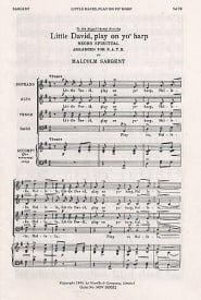 Sargent: Little David, Play On Yo' Harp SATB published by Novello
