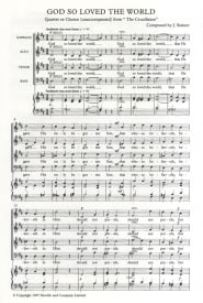 Stainer: God So Loved The World SATB published by Novello